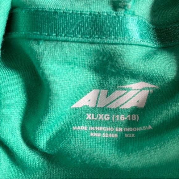 Women’s AVIA - Green Turquoise Tunic Hoodie Shirt - Picture 7 of 7